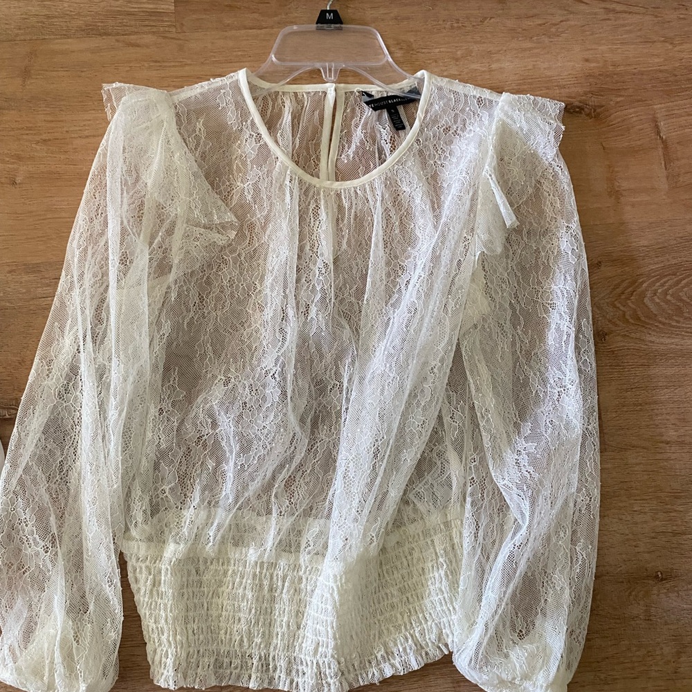 Elegant Cream Lace Blouse